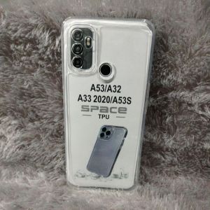 SoftCase Casing OPPO A53 A33 A53S 2020 Silikon Case Selikon Bening Transparan Pelindung Belakang Hp + Camera