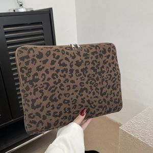 FWFHTP Thiết kế sọc Túi đựng laptop vải nhung tăm 11-14 inch Nội thất êm ái. Bao đựng máy tính bảng và laptop Lớp bảo vệ có đệm. Túi đựng máy tính Dành cho công việc và trường học.