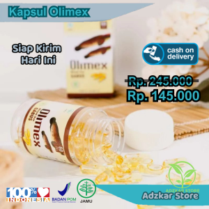 Kapsul Olimex Asli Original Obat Kapsul Ikan Gabus Minyak Albumin Obat Luka Agar Cepat Kering