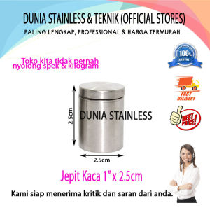 Jepit Kaca 1in x 25 cm 201 aksesoris stainless