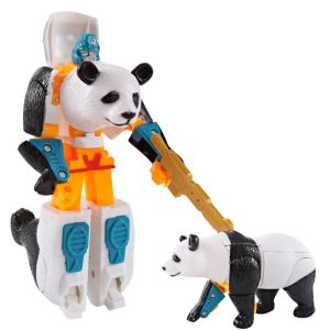 SIRENXI Đại Bàng hổ Robot biến hình động vật Voi sư tử Hổ sở thú Mô hình hành động biến dạng Đồ chơi ngầu Giáo Dục Đồ chơi biến hình mô hình Quà tặng cho trẻ em
