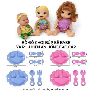 (Đủ mẫu) Set Phụ Kiện Búp Bê Đủ Mẫu – Đĩa Dao Thìa Mini Xinh Trang Trí Nhà Búp Bê
