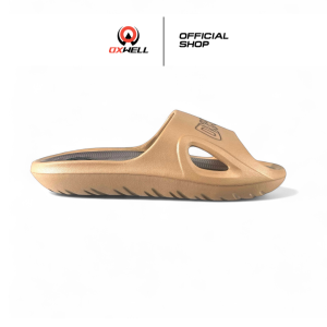 Oxwell Auratus - Sandal Slide Slop Slip On Pria Dewasa Warna Coklat