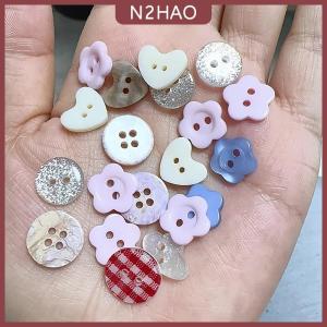 N2HAO 10 cái ngẫu nhiên DIY scrapbooking dễ thương may nút quần áo phụ kiện
