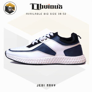 Sepatu Olahraga Pria Lentur Ringan Breathable Jumbo Big Size 39-52 Jedi OBVIOUS