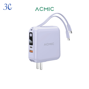 พาวเวอร์แบงค์ ACMIC W15 15000mAh PD20W แบตสำรองแถมฟรีสติกเกอร์ องแท้ รับประกัน1ปี ปลั๊กและแบตพร้อมสายชาร์จ