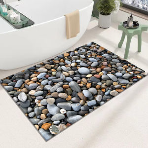 【SG Seller】3D Floor Mat3D Visual MatNon Slip Bath MatAbsorbent MatWashable Door MatBathroom RugKitchen MatLiving Room RugHome DecorSoft Floor MatAnti Slip3D Illusion Mat