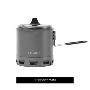 Fire-Maple G2 Petrel Ultralight Pot Lightweight Outdoor High Efficiency Heat Exchanger Pot for Hiking Travel Camping 750ML2026
