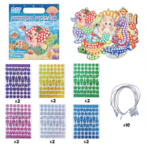 🔥HOT🔥8 Pcs Mermaids Stickers Make-A-Face Sticker Sheets Kids Party Favors Mix and Match Stickers with Mermaids for Parties Birthdays Classroom Activities & Crafts