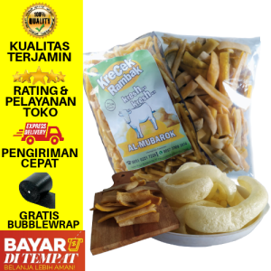 (STIK LEBAR) Krecek Rambak Mentah / Rambak Kulit Sapi Mentah / Krupuk Dorokdok / Kerupuk Jangek Kulit Sapi (500 gram)