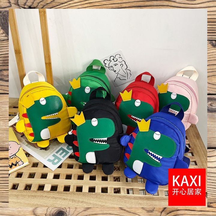Adjustable Strap Dino Kids Backpack Cute Cartoon Fashion Kids ...