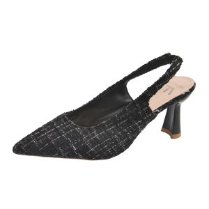 Venalisa Womens High Heels Pointed Shoes 3 inches Suitable For Office Leisure Travel Korean Version