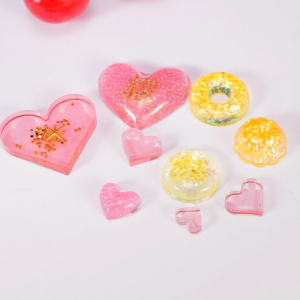 Silicone Heart Resin MoldHeart Epoxy Mold for Resin Casting Earrings Keychain Pendant Heart Making Mold