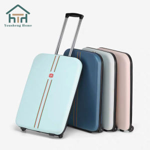 Foldable suitcase 20 inch boarding case mens single wheel lightweight travel case womens 24 inch trolley case