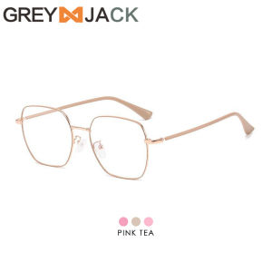 Grey Jack Kacamata Antiradiasi Blueray Model Kotak Fashionable Bahan Metal Ringan Bisa Minus Anti Radiasi Bluecromic 31371