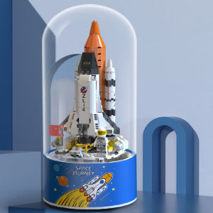 Bộ Xếp Hình Lego 675 mảnh Pha Lê Chủ Đề Cây Thông Noel Có Hộp Phát Nhạc Và Hệ Thống Đèn