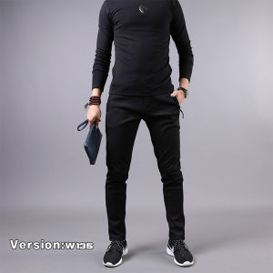 W135 กางเกงผู้ชาย ขายาวผ้าหนา ผ้าดีมาก ใส่สบายมาก