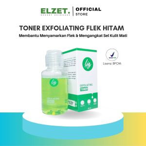 Elzet Skincare BPOM Toner Exfoliating Toner Flek Hitam Melasma Noda Hitam Bekas Jerawat Toner Pengangkat Sel Kulit Mati Wajah Toner Pengelupasan