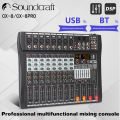 Soundcart CX-8 professional 8-way stage wedding small performance with Bluetooth digital effect home karaoke mixer.. 