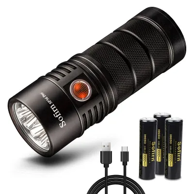 NEW Sofirn SP36 Pro 8000lm Powerful LED Flashlight 4*SST40 5V 3A USB C Rechargeable 18650 LED light Anduril 2.0