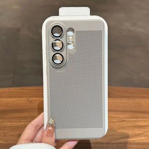 Cooling Heat Dissipation Grid Breathable Hard Phone Case For Samsung Galaxy S26 S25 S24 S23 S22 S21 Note 20 10 Ultra Plus Cover