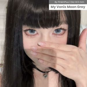 COD SOFTLENS VONIX MOON GREY 14.5MM BY PINKIN NORMAL DAN MINUS