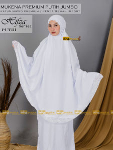 Mukena Dewasa Katun Premium Umroh / Haji Polos Renda Mewah Hitam & Putih [COD ✅️] HifzaSeries - SheMara Collection