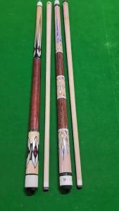 Cross-Border Foreign Trade Nine Ball Pool Cue 13mm Big Head 1/2 Maple Split Cue Chinese American Style Fancy Nine Ball Pool Cue