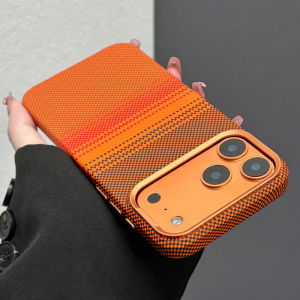 2026 Fashion Magnetic Charging Hard PC Case for iPhone 17 Pro Max 17Pro Carbon Fiber Texture Cover Camera Lens Protection Shell