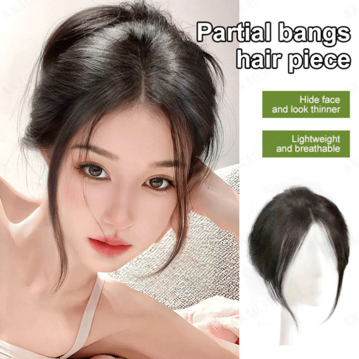 Partial bangs hair piece Synthetic Short Bangs Women Clip In Hair