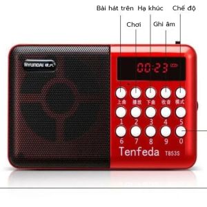 ⚡Miễn Phí Vận Chuyển⚡ĐÀI RADIO FM NGHE NHẠC QUA USB VÀ THẺ NHỚ KK - 11 - ADP209