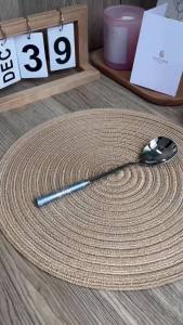 304 Stainless Steel Spoon Aesthetic Color Handle Soup Spoon Korean Style Minimalist Blue Green Dinner Spoon