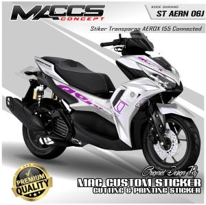 STRIPING TRANSPARAN AEROX NEW - STICKER BAHAN BENING AEROX NVX 155 - STRIPING LIS AEROX KODE ST AERN 06 - BEST SELLER