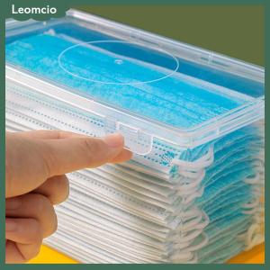 [Leomcio] กล่องเก็บหน้ากากกล่องกระดาษทิชชูเปียกที่ใส่ทิชชู่เปียกที่ใส่ทิชชู่เปียกสำหรับเด็กในครัวเรือนกันฝุ่นพร้อมฝาปิดภาชนะปิดผนึกในครัว