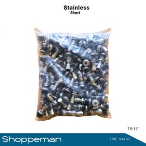 WHOLESALE 100PCS UNIVERSAL CAR TIRE VALVE PITO STAINLESS SHORT TYPE TR-161