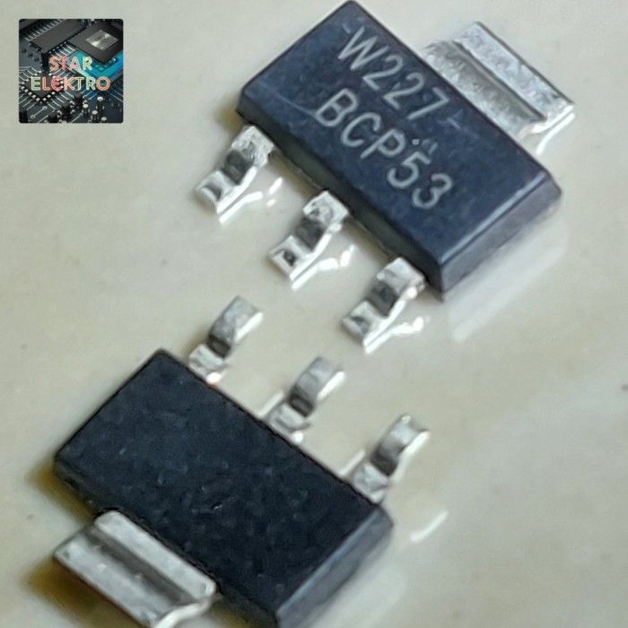 50 Coppie Di Transistor BCP53 (PNP) E BCP56 (NPN) SOT-223 – Lotto Da 100 Pezzi Per Elettronica