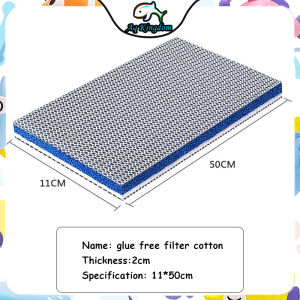 Reusable 8D Aquarium High Density Filter Sponge No Glue Fish Tank Filter Media Foam Biochemical Cotton For Aquarium