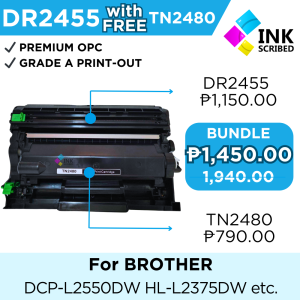 INKSCRIBED DR2455 DR-2455 Compatible Drum Kit for Brother HL-L2375DW HL-L2370DN HL-L2350DW DCP-L2550DW MFC-L2750DW