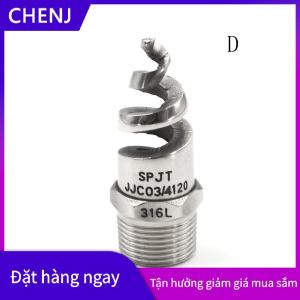 CHENJ Mới 1 4 1 2 thép không gỉ xoắn ốc nón phun sương vòi phun Đầu phun nước