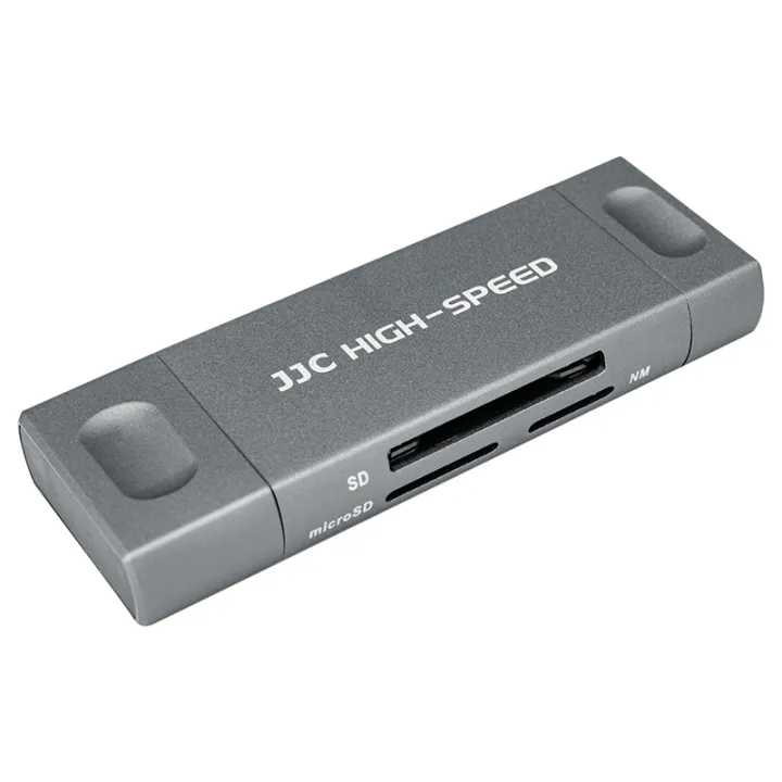 JJC USB 3.0 Card Reader for NM Card Nano Memory Card, SD, SDHC, SDXC, microSD, microSDHC, microSDXC, Support Windows 10/8.1/8/7/XP/Vista, MacOS, Chrome, Linux