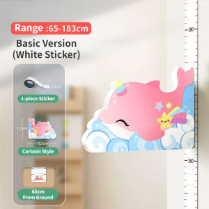 Removable 3D Cartoon Height Stickers Self-adhesive Childrens Magnetic Suction Baby Height Wall Stickers