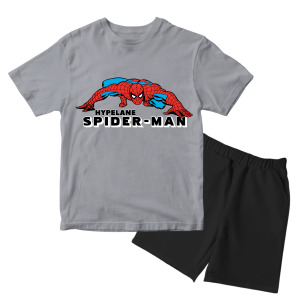 Baju Kaos Setelan Karakter Superhero Spiderman Anak Laki Laki Usia 1 - 10 Tahun - Hypelane - DTF