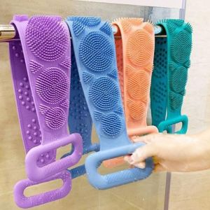 Dây Chà Lưng 2 Mặt Bằng Silicone Có Hạt Massage