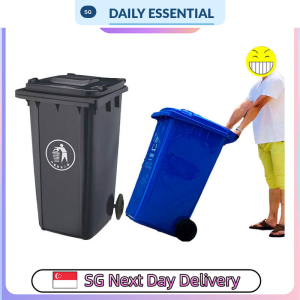 【DAILY ESSENTIAL】 Wheeled Outdoor Waste Bin 100L or 120L