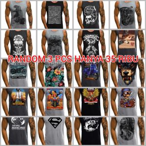 SINGLET PRIA DEWASA/ (RANDOM 3 PCS )