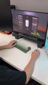 Chuột máy tính có dây SIDOTECH B2 gaming silent tắt âm 6 nút bấm 8800 DPI có app laptop pc chơi game làm việc