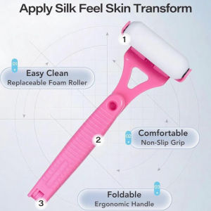 Hard-to-Reach Back Applicator - Plastic Roller for Sunscreen & Lotion Beauty Must-Have