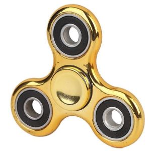 WARM Three Finger Fingertip Gyroscope 4 Bearings Plating Fingertip Decompression Toy Fingertip Toys Educational Hand Spinner Adult