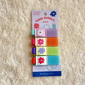 【Smilewil】ที่เก็บสายเคเบิ้ล แพ็ค 4 ชิ้น ที่จัดระเบียบสายไฟ Cable Organizer สไตล์ญี่ปุ่น