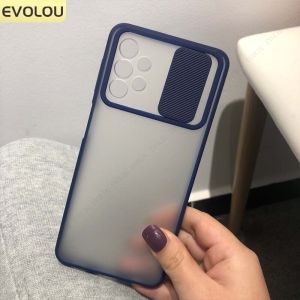 SAMSUNG A32 4G SOFT CASE MACARON SLIDE CAMERA PLUS SLOT CARD HOLDER - PGC SHOP